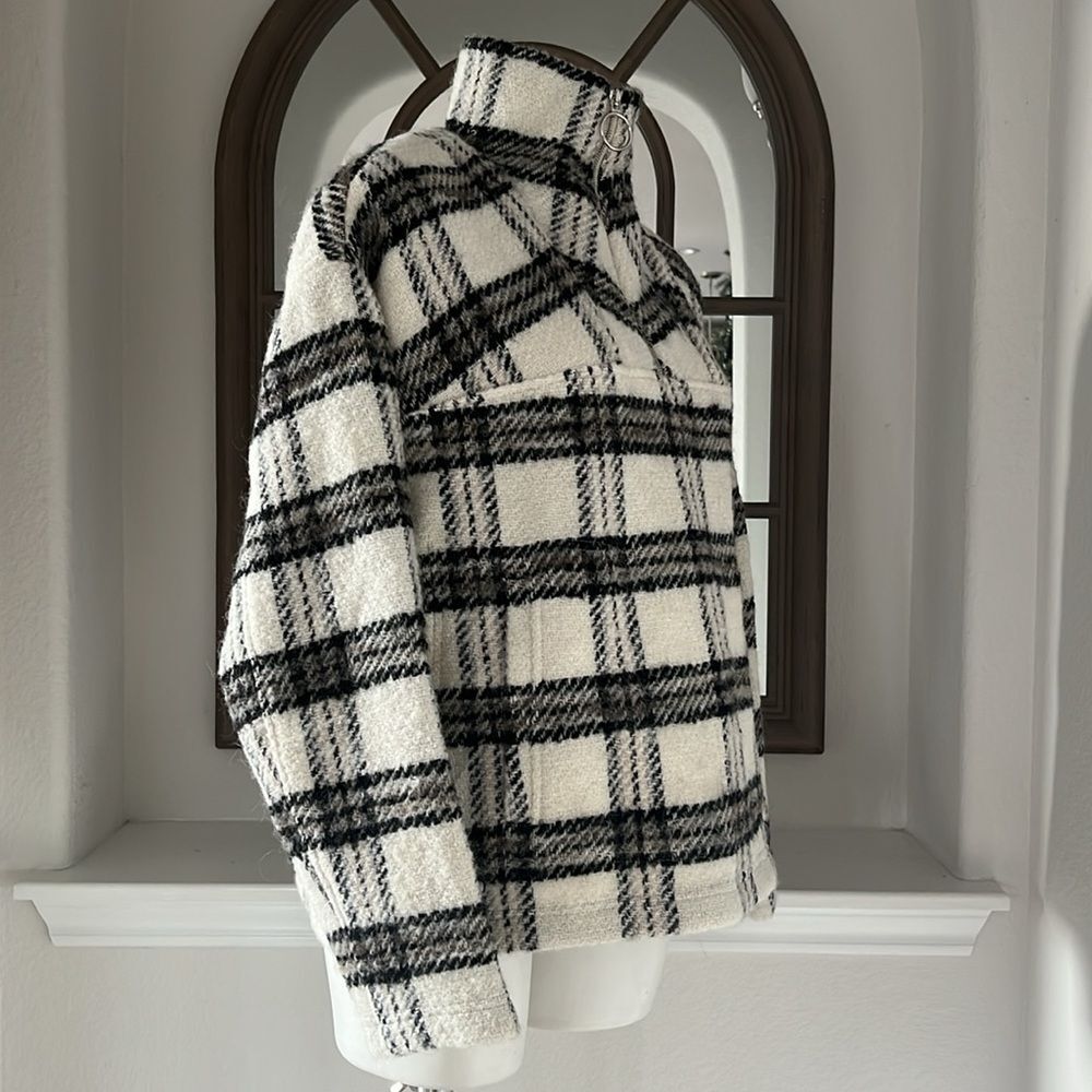 IRO Bika Jacket in Ecru-Black-Grey, NWT, Size EU 40 - Picture 8 of 15